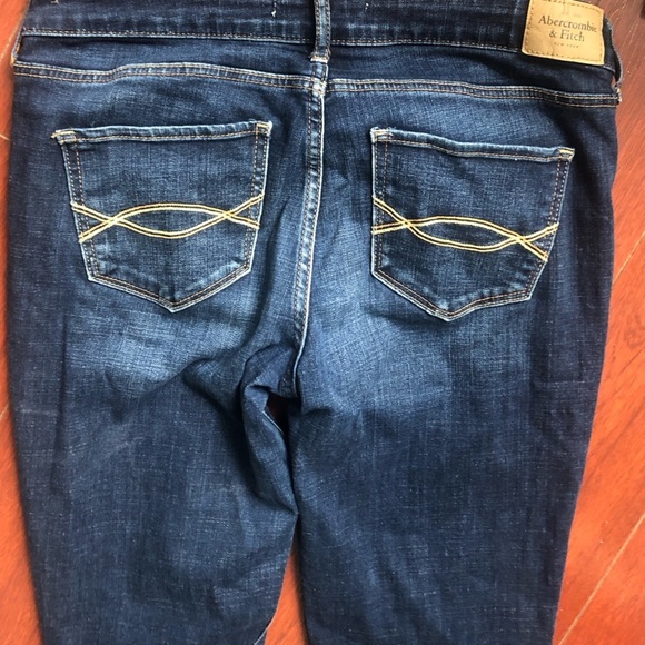 Abercrombie & Fitch 6L 28/33 Mid rise Skinny stretch Blue Jeans - Picture 7 of 10